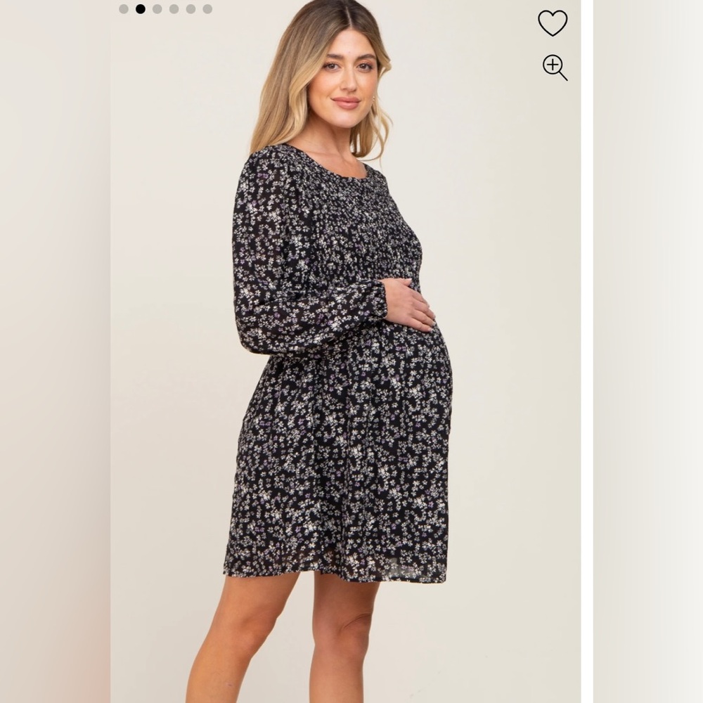 PinkBlush Maternity Smocked Dress